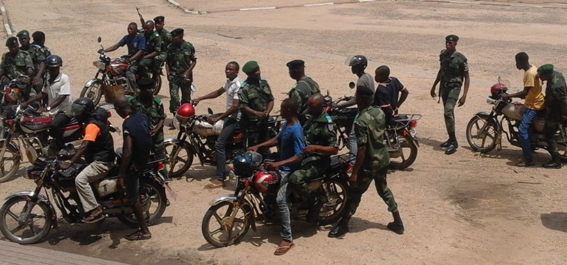 Defendants being brought in to the court