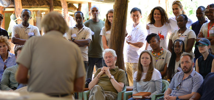 Keenly listening to Dr. Douglas-Hamilton