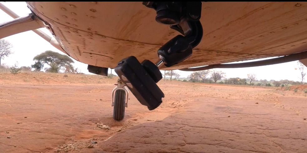 OCC camera fitted under plane