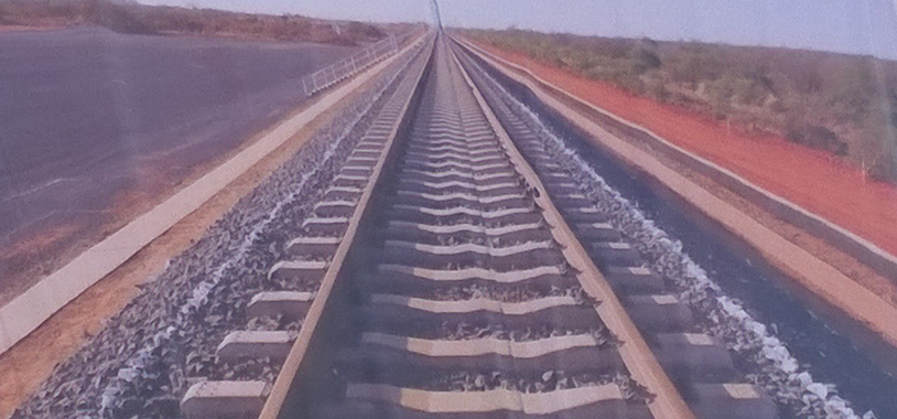 the Standard Gauge Railway under construction