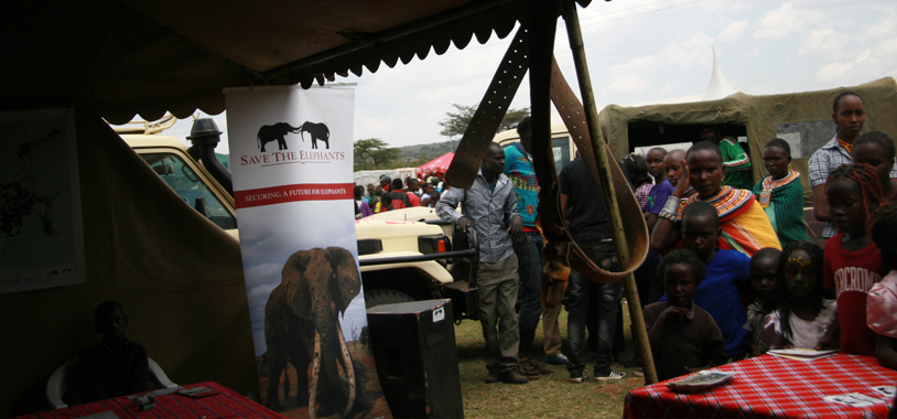 Visitors at the STE Stand
