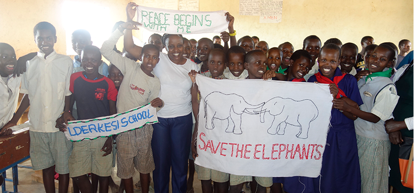 Lderkesi School Wildlife Club members